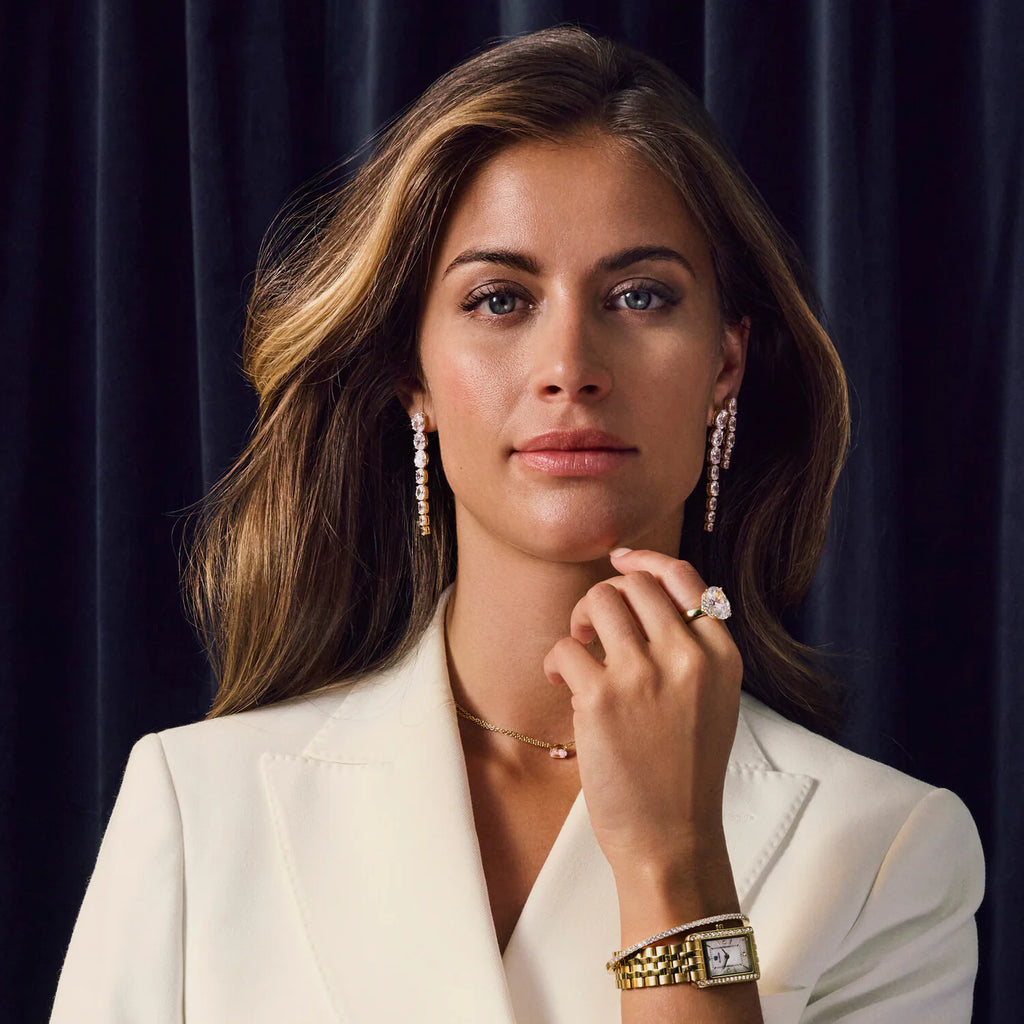 Earrings Ellisse Lungo Cinque - Leonard