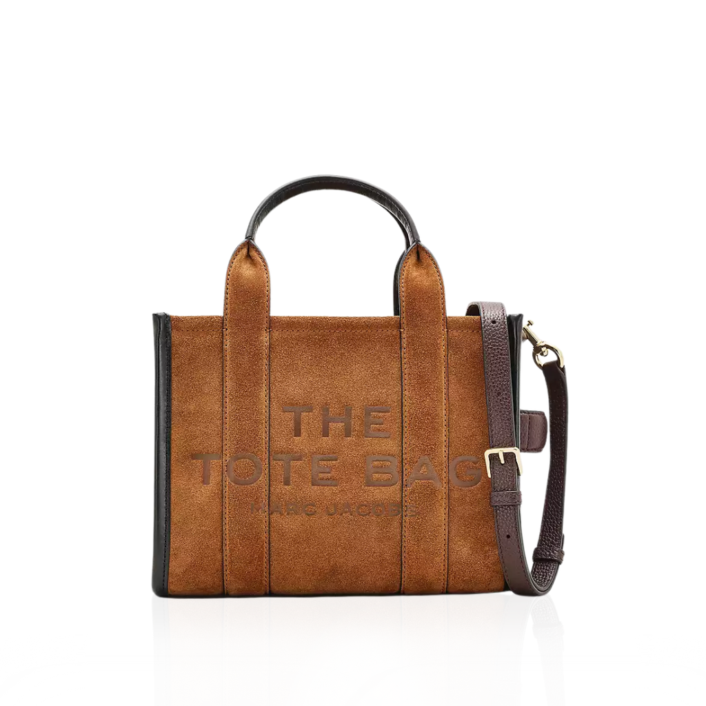 The leather tote Small - Copper