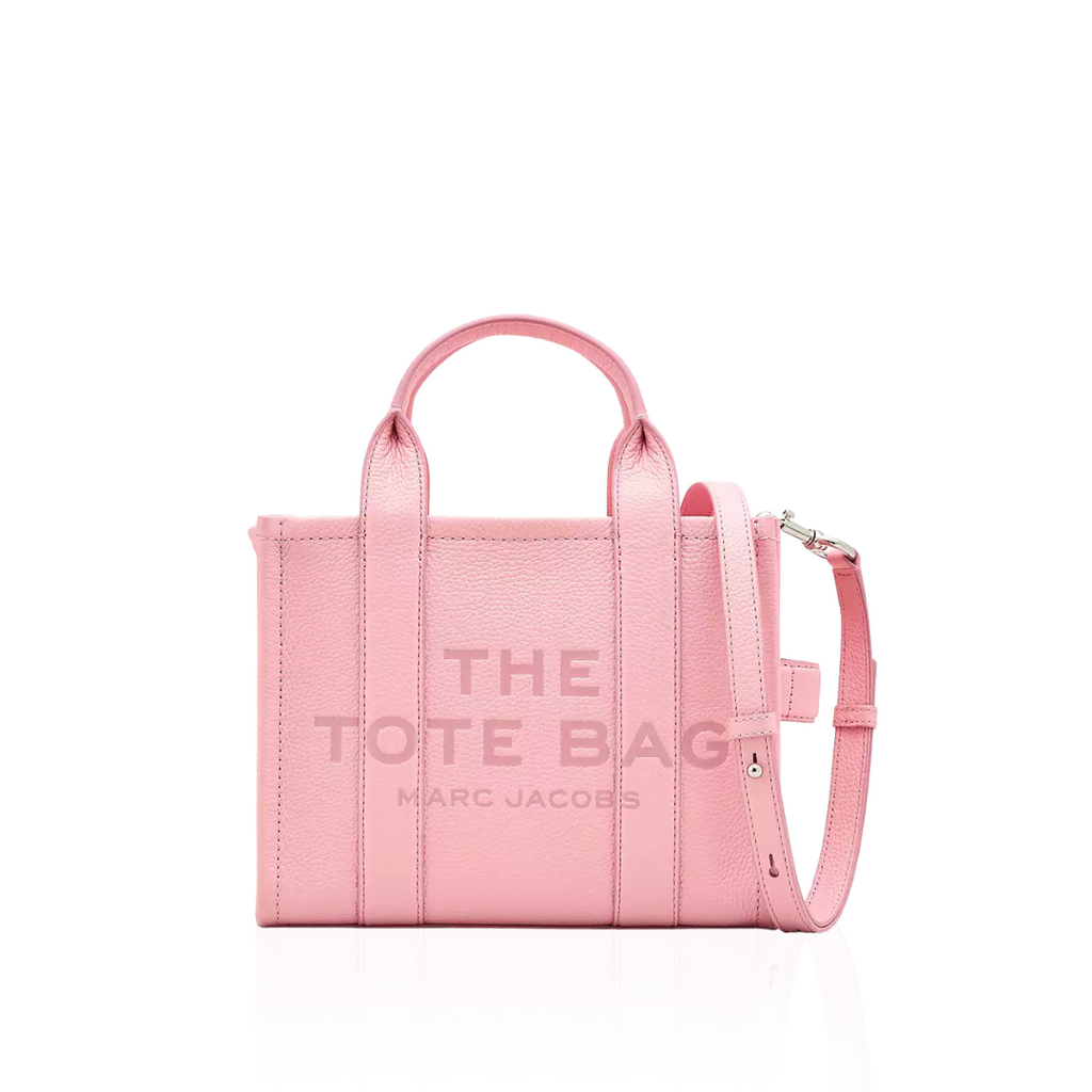 The Leather Small Tote - Ribbon Pink - Leonard
