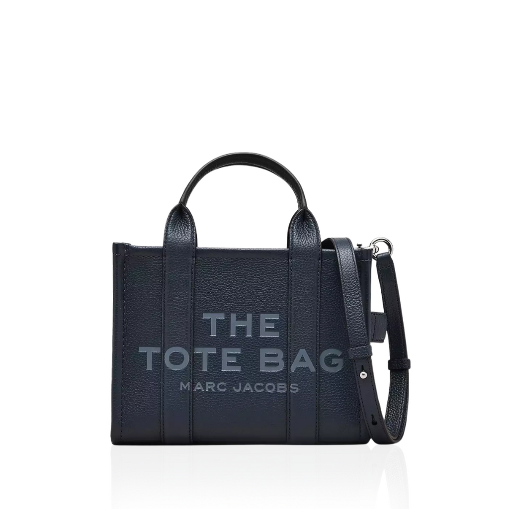 The Leather Small Tote - Blue Sea - Leonard