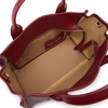 The Leather Tote Medium - Cherry
