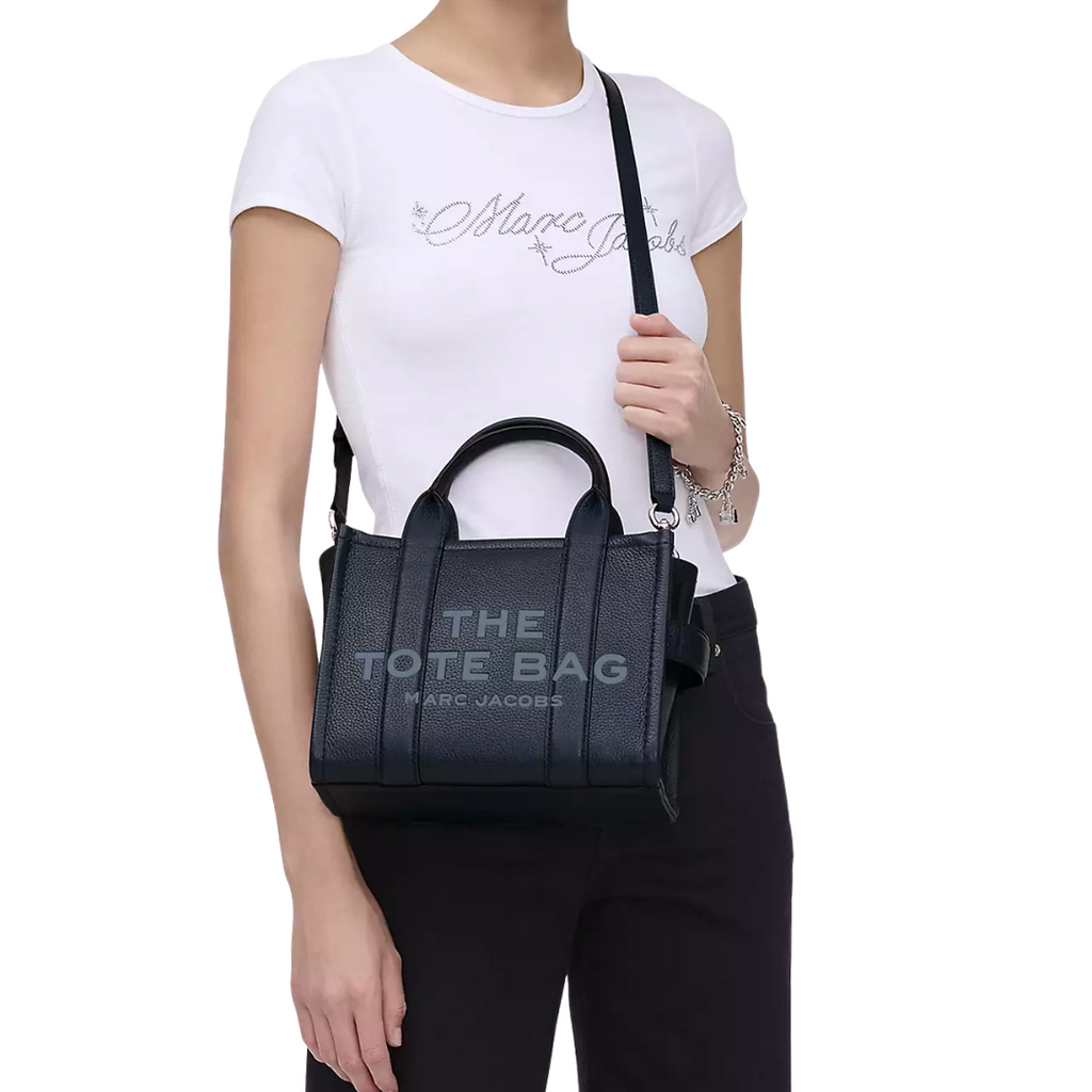 The Leather Small Tote - Blue Sea - Leonard