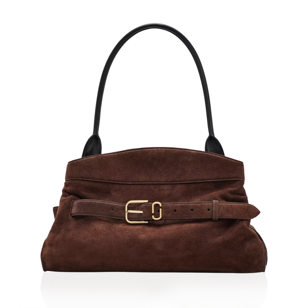 Dakota Satchel Suede - Dark Brown