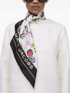 Sticker Print Scarf - White Multi - Leonard