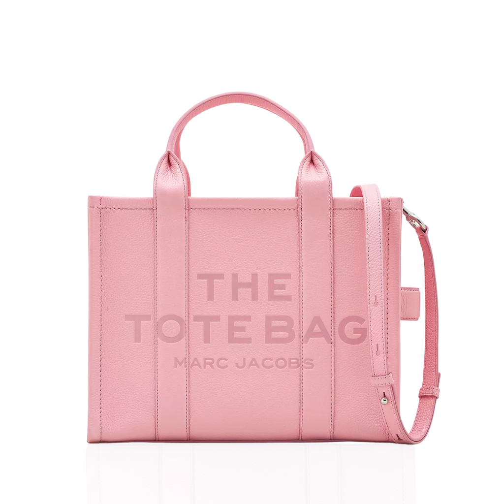 The Leather Tote Medium - Ribbon Pink - Leonard