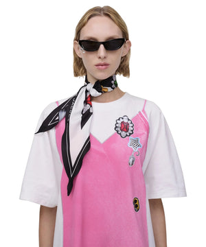 The Charm Scarf - Black Multi - Leonard