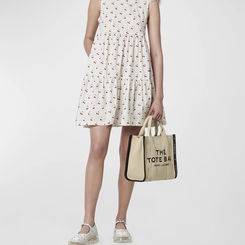 The Medium Tote Jacquard - Warm Sand - Leonard