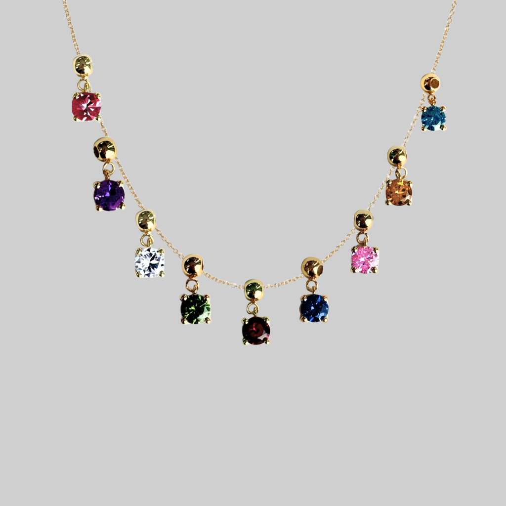 Desember - Birthstone Charm Gullhúðað