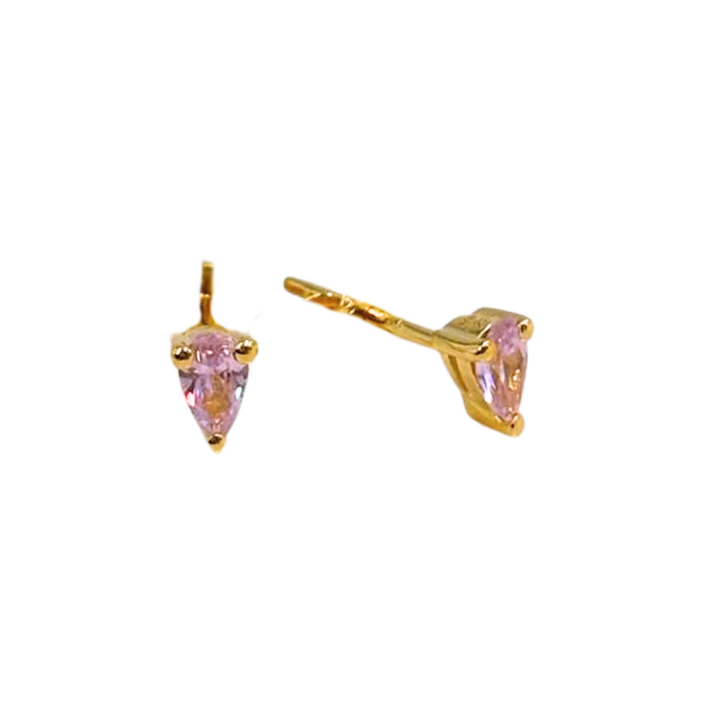 Drip Studs Eyrnalokkar - Pink