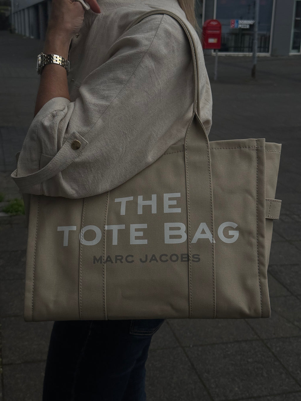 The Tote Bag Large - Beige - Leonard