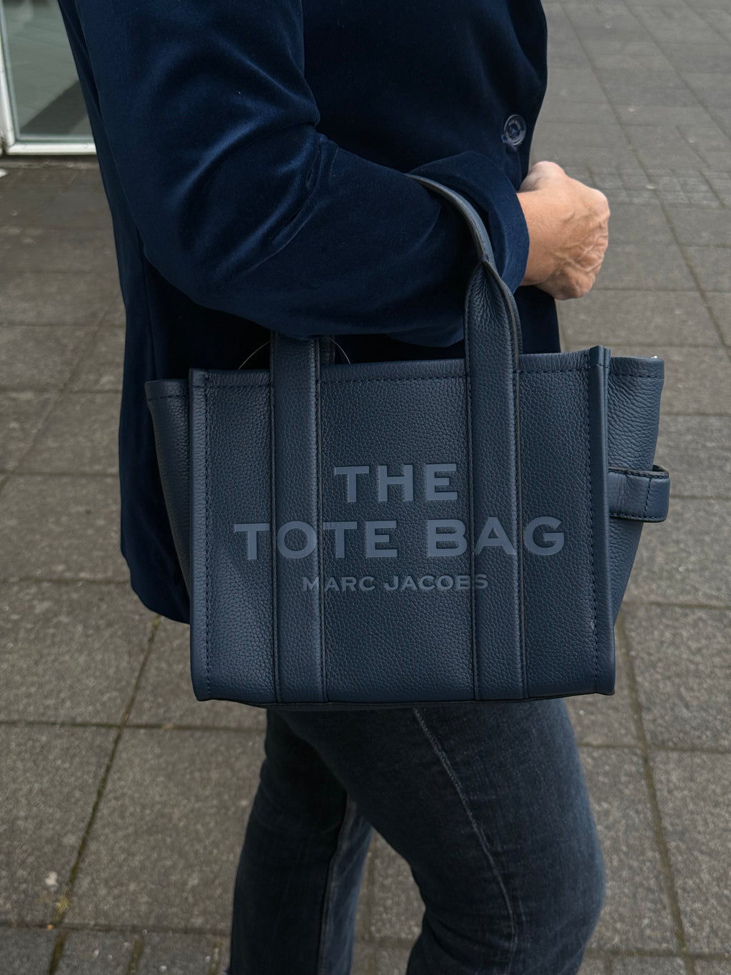 The Leather Small Tote - Blue Sea