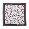 Sticker Print Scarf - White Multi - Leonard
